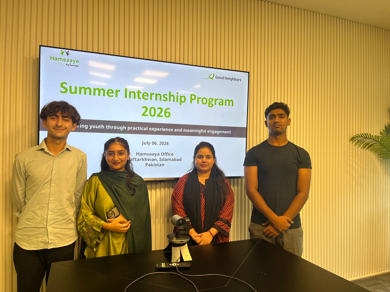 Interns at the 2026 Summer Internship Program launch in Islamabad